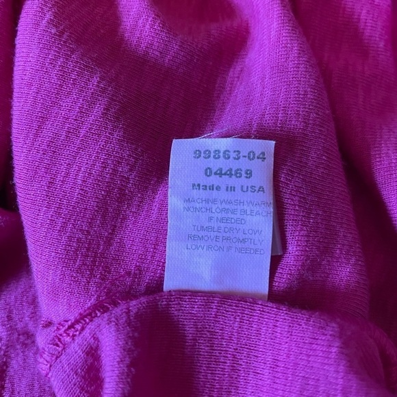 Michael Stars hot pink long sleeve tee - Picture 5 of 6